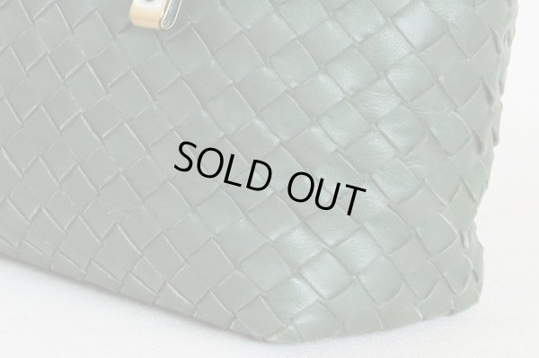 ボッテガヴェネタ イントレチャート トートバック 162937 V00A2 3203 グリーン サイド下部