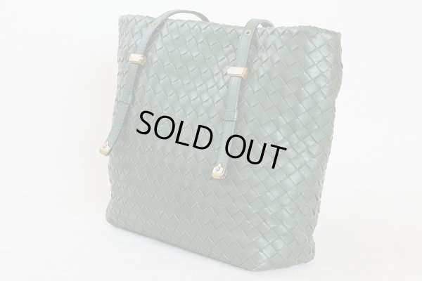 ボッテガヴェネタ イントレチャート トートバック 162937 V00A2 3203 グリーン サイド