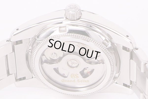 セイコー　グランドセイコー　SBGR053  黒文字盤　裏面拡大