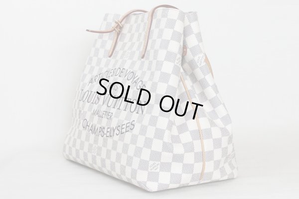 ルイ・ヴィトン　カバMM N41375　側面上部ボタン　留めた状態　サイド