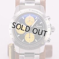 ジン　303 Tiger クロノグラフ　黄黒文字盤　星野仙一監督限定