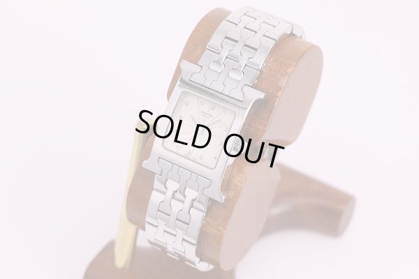 エルメス　オールアッシュ　HH1.210　白文字盤　サイド