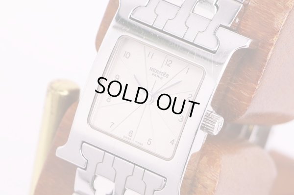 エルメス　オールアッシュ　HH1.210　白文字盤　サイド拡大