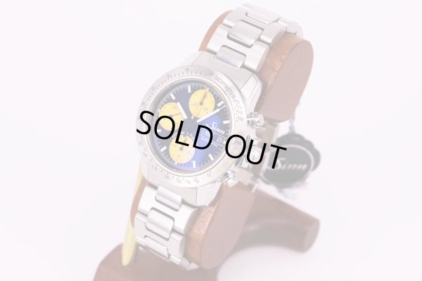 ジン　303 Tiger クロノグラフ　黄黒文字盤　星野仙一監督限定　サイド