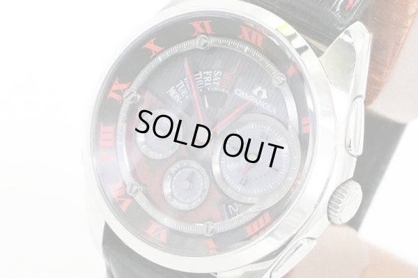 シチズン　カンパノラ 423 BZ030-16E 漆文字盤　土焔　サイド拡大