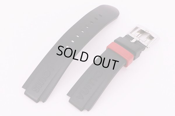 ルイヴィトン　タンブール Q102G　レガッタクロノグラフ　黒銀文字盤　ラバーベルト