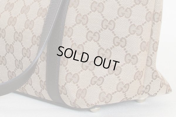 グッチ ショルダートートバック 141470 213317 ベージュ/ブラウン サイド下部