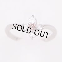 PT900 ピンクダイアイリリング 0.076ct 0.42ct 3.40g