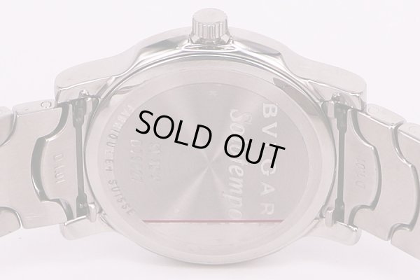 ブルガリ　ソロテンポ　ST35S　旧黒文字盤　裏面拡大