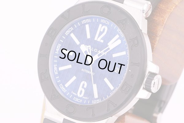 ブルガリ　ディアゴノ　DG40SV　黒文字盤　サイド拡大