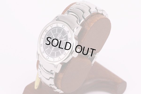 ブルガリ　ソロテンポ　ST35S　旧黒文字盤　サイド