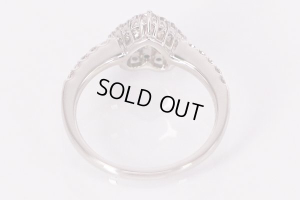 PT950 アレキサンドライトダイアイリリング 0.39ｃｔ 0.39ct 4.50g　装着イメージ