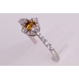 K18WG ダイアイリリング 0.188ct 0.28ct 2.40g　サイド