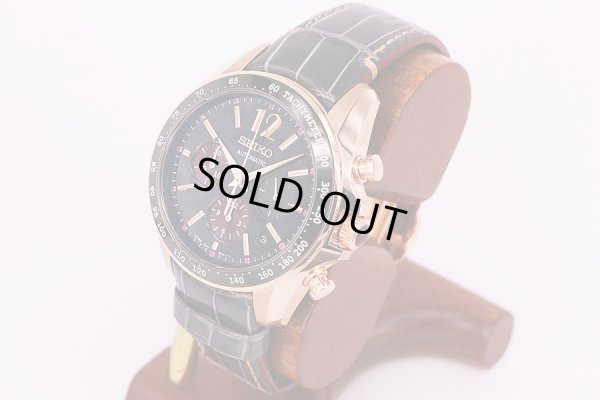 セイコー　ブライツ　SDGZ008　クロノグラフ　黒文字盤　コットンクラブ限定　サイド