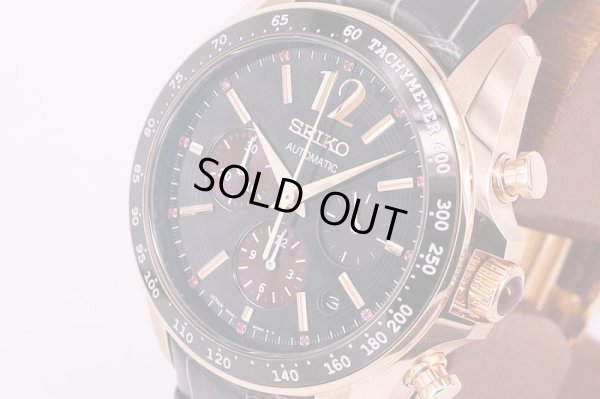 セイコー　ブライツ　SDGZ008　クロノグラフ　黒文字盤　コットンクラブ限定　サイド拡大