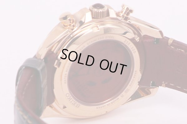 セイコー　ブライツ　SDGZ008　クロノグラフ　黒文字盤　コットンクラブ限定　裏面拡大