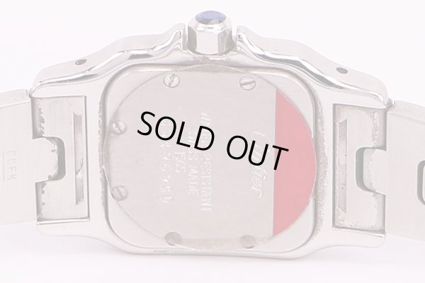 カルティエ　サントスガルベSM　白文字盤　裏面拡大