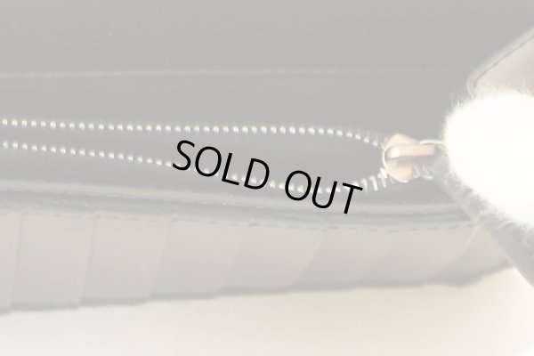 グッチ シグネチャー ロングウォレット 414988・203887 ブラック 小銭入れ