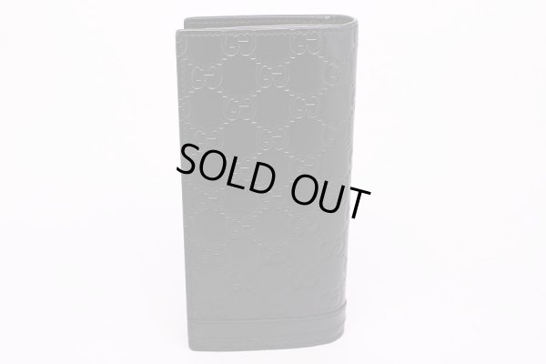 グッチ シグネチャー ロングウォレット 414988・203887 ブラック 裏面