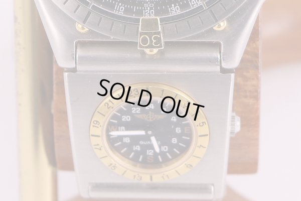 ブライトリング　クロノマット　81.950 UTC付ルーローブレス　黒文字盤　金インダイヤル