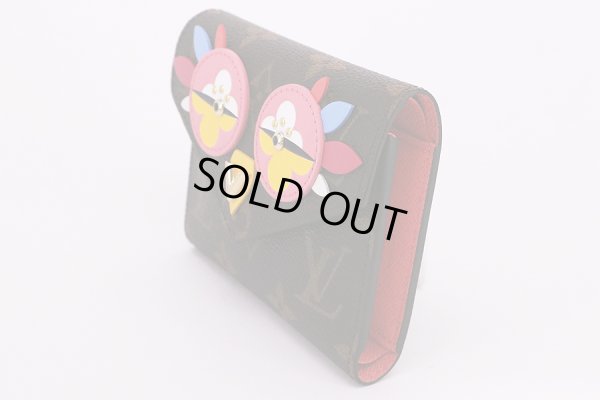 ルイ・ヴィトン ポルトフォイユ・ヴィクトリーヌ M61707 ローズ サイド