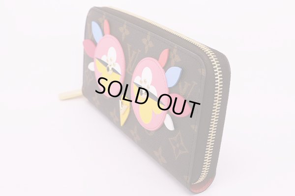 ルイ・ヴィトン ジッピー・ウォレット M62414 ローズ サイド