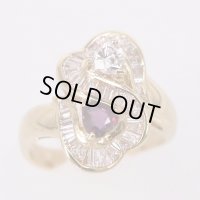 K18 ルビーダイアイリリング 0.60ct 0.38ct 0.96ct 8.30g
