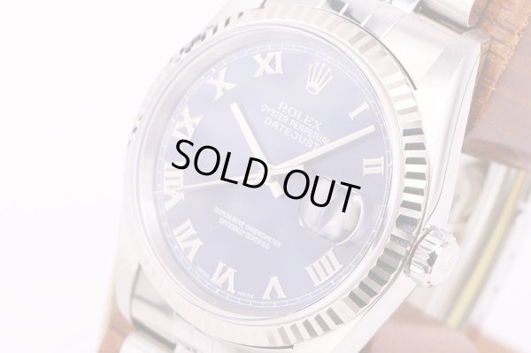 ロレックス　16234　U381281　青ローマン文字盤　サイド拡大