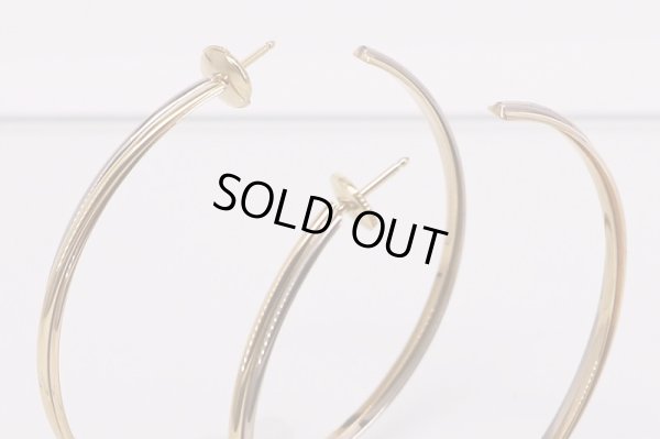 カルティエ　スリーゴールド トリニティフープピアス 17.00g