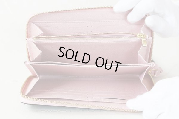 ルイ・ヴィトン ジッピー・ウォレット M62403 ローズ・バレリーヌ 中身