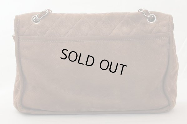 シャネル　チェーンショルダーバック ブラウン　裏面