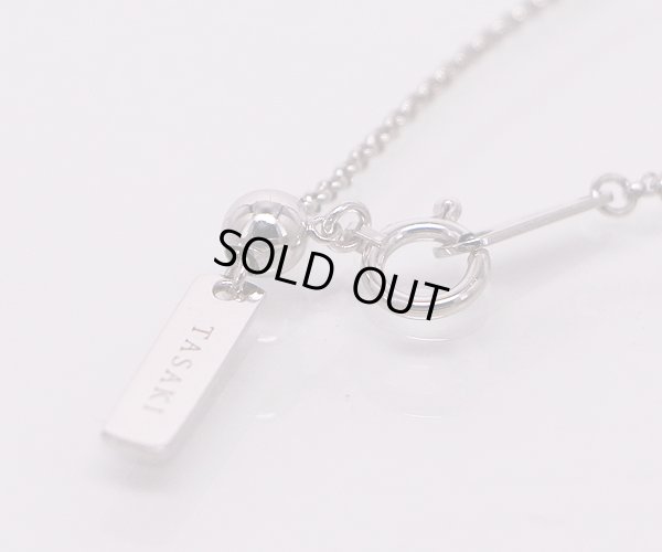 タサキ　K18WG ダイアイリペンダントネックレス 0.16ct 5.90g　留め具