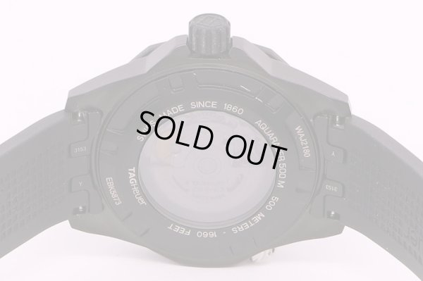 タグ・ホイヤー　アクアレーサー　WAJ2180 キャリバー5 500m 黒文字盤　裏面拡大