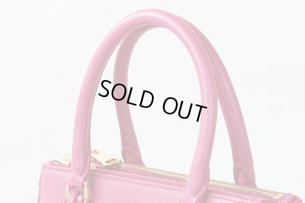 プラダ 2WAYハンドバック 1BA896 FUXIA/ピンク サイド上部