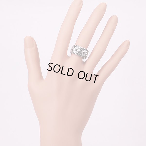 ポンテヴェキオ　K18WG ダイアイリリング 0.85ct 1.90ct 13.10g　装着イメージ