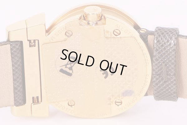 フェラガモ　ガンチーニ　FP5　茶文字盤　裏面拡大