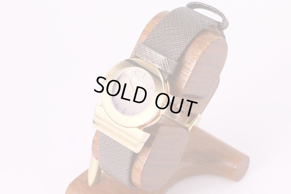 フェラガモ　ガンチーニ　FP5　茶文字盤　サイド