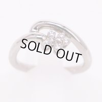 星の砂　PT900 ダイアイリリング 0.13ct 5.80g