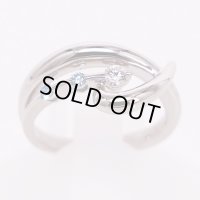 星の砂　PT900 ダイアイリリング 0.07ct 0.10ct 7.40g