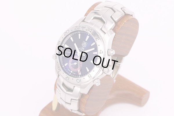 タグ・ホイヤー　リンク　GMT WJF2115 黒文字盤　サイド