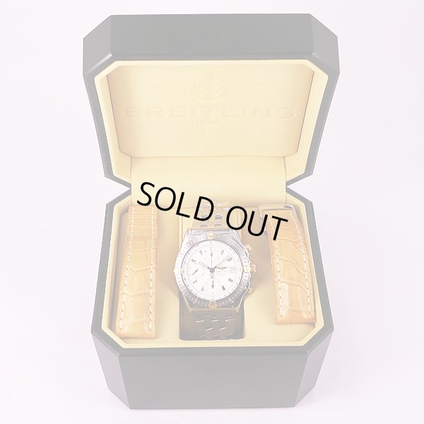 ブライトリング　クロノマット　ビコロ　B13352　白文字盤　箱