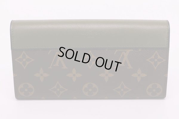 ルイ・ヴィトン ポルトフォイユ・サラ テュイルリー M64097 カーキ 裏面