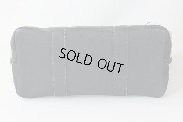 エルメス　ガーデンパーティPM グレー／ブラック／SIV金具　底