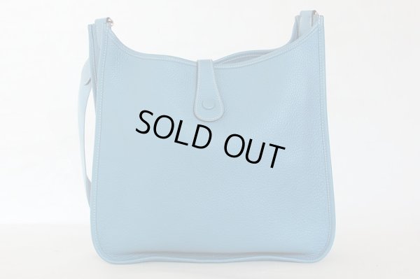 エルメス エヴリン1 GM ブルージーン/SIV金具 裏面