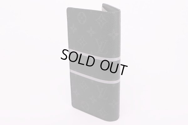 ルイ・ヴィトン ポルトフォイユ・ブラザ M64438 ストライプ入り サイド(1)