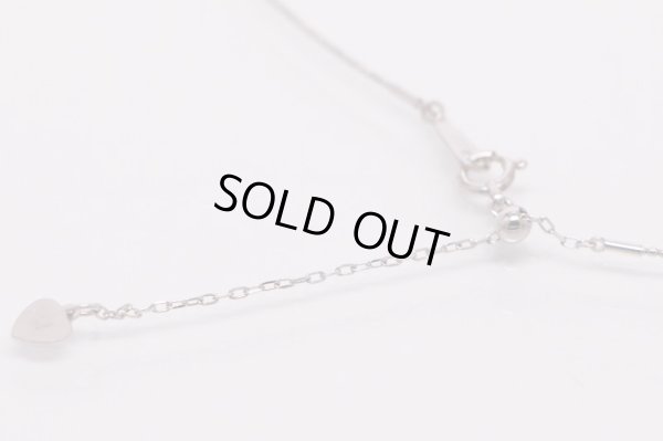 K18WG トルマリンダイアイリペンダントネックレス 11.20g　留め具