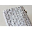 シャネル　マトラッセ Wチェーンショルダーバック 白×水色／SIV金具　シミや小傷(2)