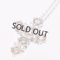 ポンテヴェキオ　750WG ダイアイリペンダントネックレス 0.88ct 0.11ct 5.80g