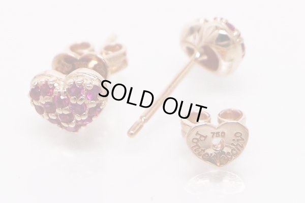 ポンテヴェキオ　K18PG ルビーダイアイリピアス 0.15ct*2 2.00g　外した状態(2)