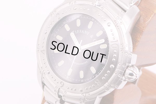 ティファニー　ストリーメリカ　黒文字盤　サイド拡大